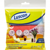 Салфетки хозяйственные Luscan микрофибра 25х25 см 3 штуки в упаковке