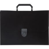 Портфель-картотека пластиковая Attache А4 черная (37x27x3 см, 12   отделений)