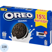 Печенье песочное Oreo с какао и начинкой с ванильным вкусом 228 г купить в интернет-магазине товаров для офиса и дома ТопГрад с доставкой