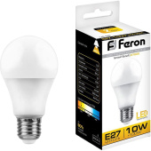 Лампа светодиодная Feron LB-92 10 Вт Е27 А60 2700 К 800 Лм (25457)