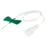 Игла-бабочка Vacuette 21G 0.8х19 мм зеленая катетер 10 см (50 штук в упаковке)