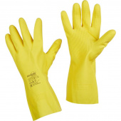 Перчатки Manipula Specialist Форсаж L-F-14 из латекса желтые (размер 10-10.5, XL)