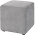 Пуф Валенсия серый (ткань, 400x400x420 мм)