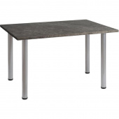 Стол обеденный Статус Гранд (серебристый/солино темный, 1200x800x730 мм)