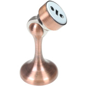 Фиксатор прямой магнитный ограничитель дверной Стандарт 102 AC старая медь