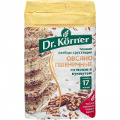 Хлебцы Dr.Korner Овсяно-пшеничные со льном и кунжутом многозерновые 100 г