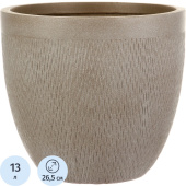Кашпо Idealist Лотус 13 л кофе с молоком (24.5x26.5 см)