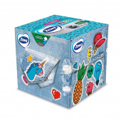 Салфетки бумажные Zewa Kids куб 3-слойные (60 штук в упаковке)