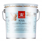 Лак мебельный Tikkurila Kiva EP универсальный бесцветный полуматовый 2,7 л
