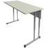 Стол ученический двухместный (серый, рост 3-7)