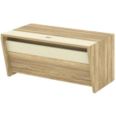 Стол руководителя Corner COR.SR-16 прямой (гикори песочный/ваниль,  1600х900х750 мм)