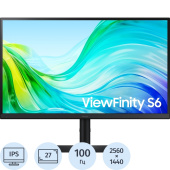 Монитор 27" Samsung ViewFinity S6 S61F чёрный (LS27F610EAIXCI)