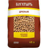 Дренаж керамзитовый средний Лама Торф Богатырь 40 л