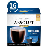 Кофе в капсулах для кофемашин Absolut Drive Americano Original (16 штук в упаковке) купить в интернет-магазине товаров для офиса и дома ТопГрад с доставкой