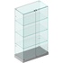 Витрина для товаров Истра 5 (серый/прозрачный, 900х450х1600 мм)