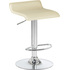 Стул барный Dobrin Tommy кремовый/хромированный (искусственная  кожа/металл)