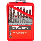 Набор сверл по металлу Redverg 19 предметов (501042)