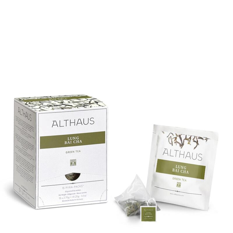 Чай зеленый Althaus Pyra Pack Lung Bai Cha 15 пирамидок