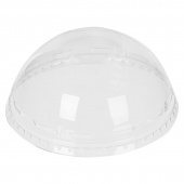 Крышка для стакана 95 мм пластиковая прозрачная купольная 50 штук в упаковке Стиролпласт