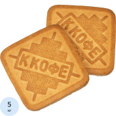 Печенье сахарное Дымка К кофе топленое молоко 5 кг купить в интернет-магазине товаров для офиса и дома ТопГрад с доставкой