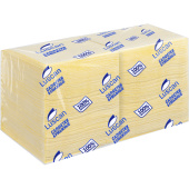 Салфетки бумажные Luscan Profi Pack 24х24 см желтые 1-слойные 400 штук в упаковке