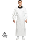 Фартук защитный КЩС Робин 2 полиуретановый белый 0.15 мм с рукавами купить в интернет-магазине товаров для офиса и дома ТопГрад с доставкой