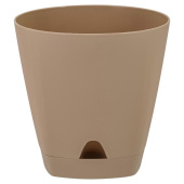 Горшок для цветов InGreen Amsterdam 8 л светло-коричневый (25х24.4 см) купить в интернет-магазине товаров для офиса и дома ТопГрад с доставкой