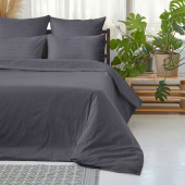 Пододеяльник 2-спальное Волшебная ночь Graphics 180x215 см ранфорс 110  г/кв.м графитовый