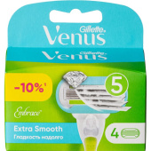 Сменные кассеты для бритья Gillette Venus Embrace (4 штуки в упаковке)