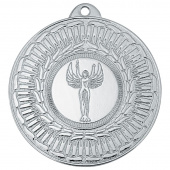 Медаль призовая 2 место Ника 50 мм серебристая