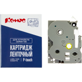 Картридж Комус TZE-531 для принтера этикеток Brother (12 мм х 8 м, цвет ленты синий, шрифт черный)