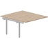 Стол письменный Strike UNN2TPG148OWAL 2 рабочих места (дуб светлый,  1380х780х750 мм)