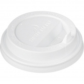 Крышка для стакана 80 мм пластиковая белая с клапаном 100 штук в упаковке Huhtamaki