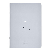 Бизнес-тетрадь Be Smart Minimalism A5 40 листов серая в клетку на скрепке (150x210 мм)