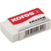 Ластик Kores ПВХ прямоугольный 40x21x10 мм (3 штуки в упаковке)