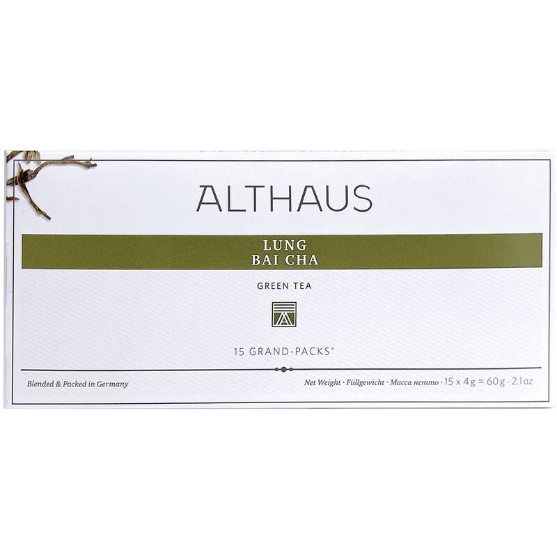 Чай зеленый Althaus Grand Pack Lung Bai Cha 15 пакетиков