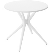 Стол обеденный Sheffilton SHT-TU30/TT 80 (белоснежная шагрень/белый,  835х835х760 мм)