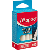 Мел школьный белый Maped White'Peps (10 штук в упаковке)