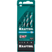 Набор сверл спиральных по керамограниту Kraftool Keramo 5 предметов (29175-H5)