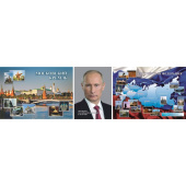 Набор плакатов Российская государственность Портрет Президента РФ В.В. Путина /Изображение Московского Кремля / Карта РФ Учитель-Канц 42x29.7 см