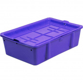 Ящик (лоток) сырково-творожный из ПНД 502х332х150 мм синий