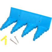 Крепление для уборочного инвентаря настенное Schavon  полипропилен/пластик синее (длина 235 мм)