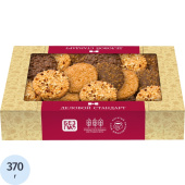 Печенье сдобное в глазури Деловой Стандарт ассорти с шоколадом 370 г купить в интернет-магазине товаров для офиса и дома ТопГрад с доставкой