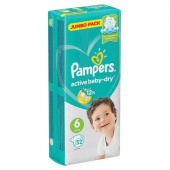 Подгузники Pampers Active Baby-Dry размер 6 (XXL) 13-18 кг (52 штуки в упаковке)
