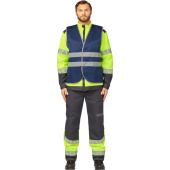 Жилет рабочий летний Тип 1Т с СОП синий (размер 52-54, рост 170-176)