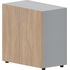 Шкаф для документов Mahia OMLS762TIOW (дуб светлый/титан, 800х440х800  мм)