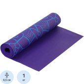 Коврик для фитнеса и йоги Larsen PVC 180x60x0.5 см фиолетовый