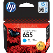 Картридж струйный HP 655 CZ110AE голубой оригинальный