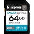 Карта памяти 64 ГБ SDXC Kingston Canvas Go! Plus UHS-I U3 V30 A2  (SDG4/64GB) купить в интернет-магазине товаров для офиса и дома ТопГрад с доставкой