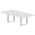 Стол для переговоров Virtus на металлокаркасе (белый/алюминий,  2400х1200х720 мм)